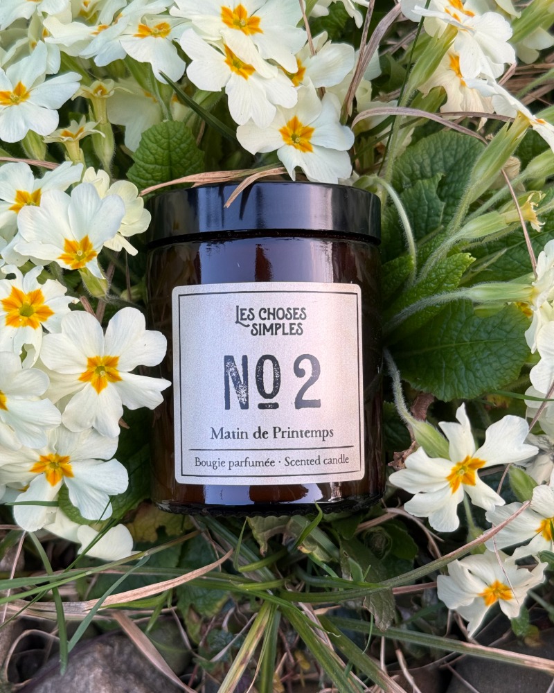 Scented candle N&deg;2 Matin de Printemps - lavender an white musk soy wax cangle | Les Choses Simples Etcheaz