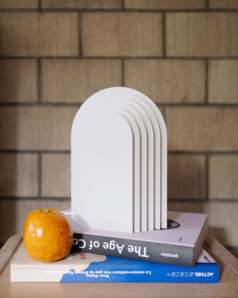 Unique design Table Lamp by Atelier Presse citron in metal white, available at etcheaz switzerland