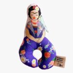 baby rattle Frida Kahlo organic cotton birth gift | etcheaz Switzerland