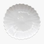 Pinched XL White Shallow white porcelaine by K. Ceramics at etcheaz