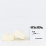 Mamène Podium Small candle refill in fragrance Andy, vegetable soy wax, set of 2